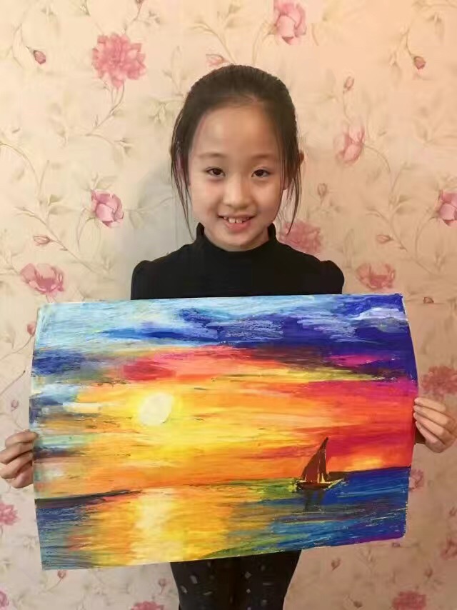 丹可林重彩油画棒作品