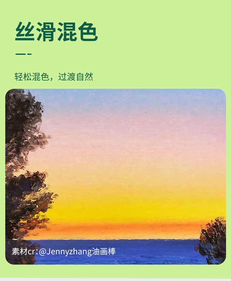 丹可林专业级超软重彩油画棒